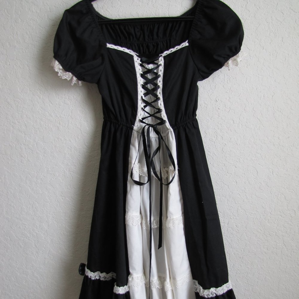 Japanese XS B&W Cosplay Dress